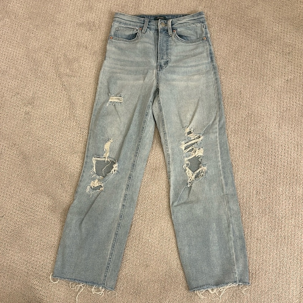 wild fable highest rise straight light-wash jeans